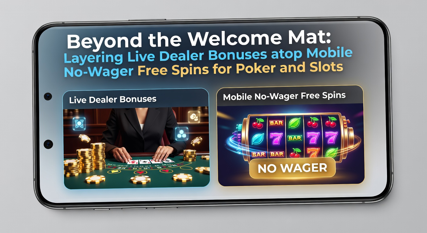 Live dealer poker table interface overlaid with bonus activation prompts and mobile spin history sidebar