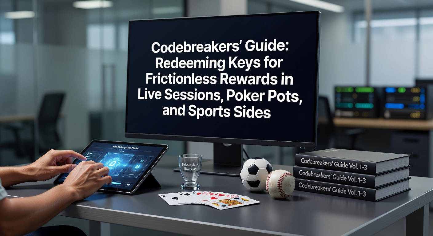 Digital code keys unlocking reward chests amid live dealer tables, poker chips, and sports betting interfaces