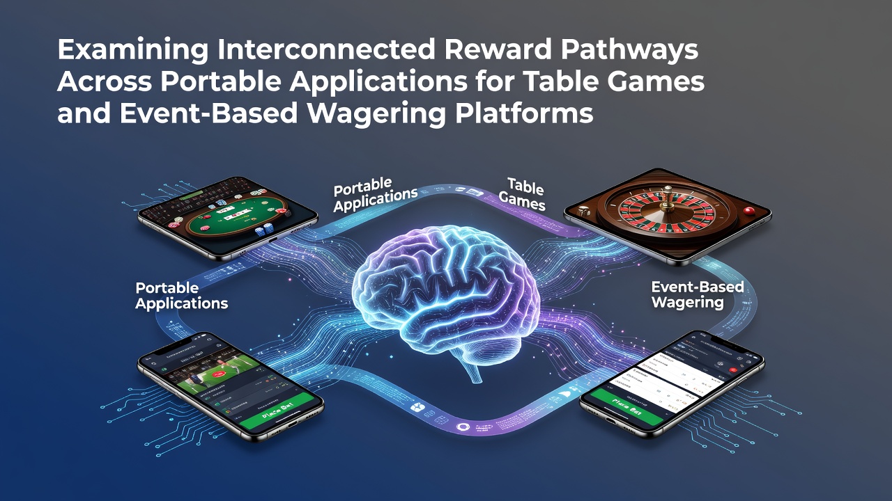 Mobile app interfaces displaying interconnected reward systems for table games and event wagering