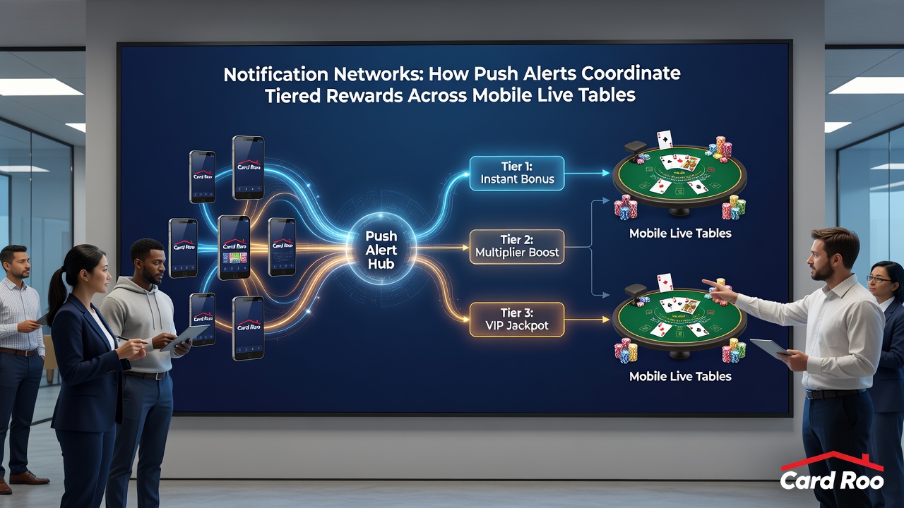 Mobile interface showing coordinated tier rewards across poker and sports betting apps