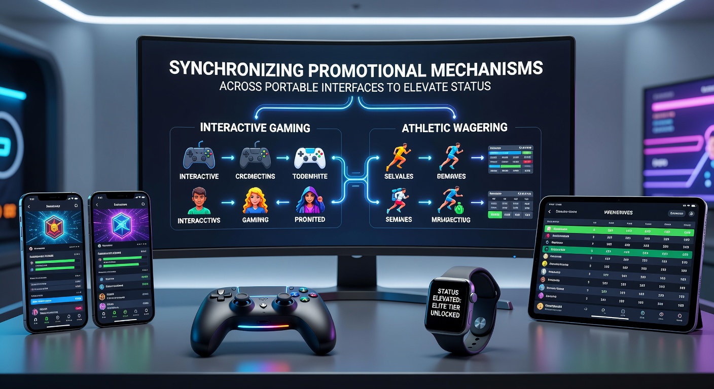 Mobile interfaces displaying synchronized promotional tools in gaming and sports wagering apps