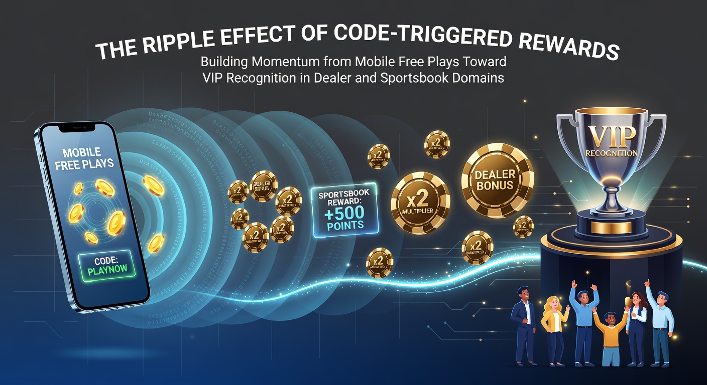 Mobile device displaying code-triggered free plays transitioning into dealer table action and sportsbook betting interfaces